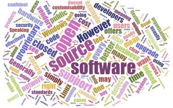 Open Source word cloud